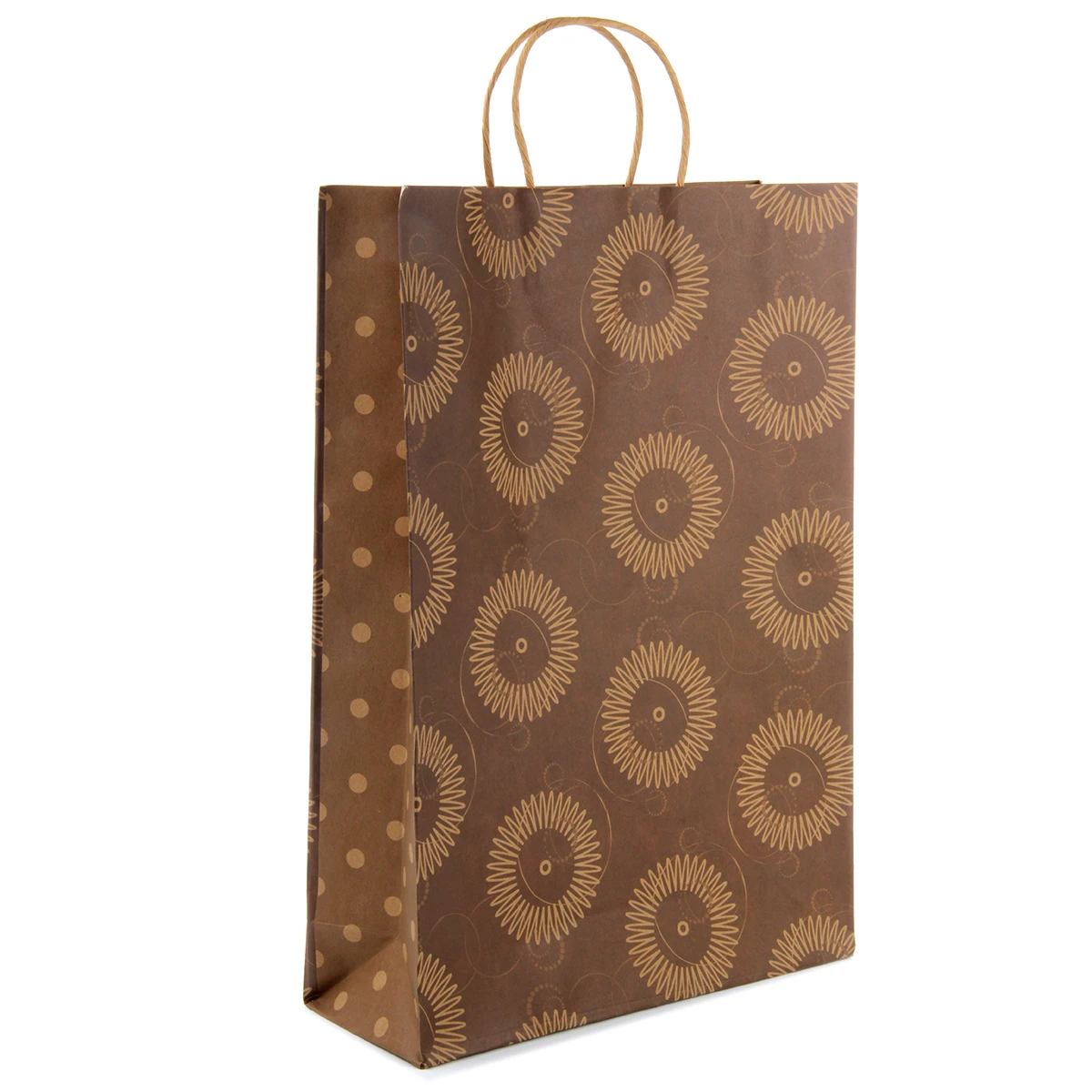 Подарочный пакет большой 32x44x10 см, крафт Подарочный пакет большой 32x44x10 см, крафт