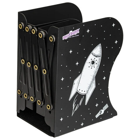 Подставка-держатель для книг и учебников ЮНЛАНДИЯ "Space", раздвижная, Подставка-держатель для книг и учебников ЮНЛАНДИЯ "Space", раздвижная,