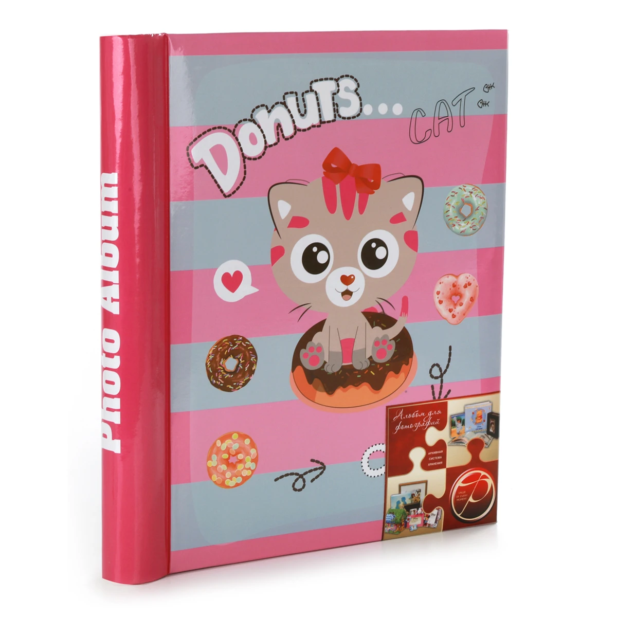 Фотоальбом 20 "магнитных" листов 23X28см, переплет внутр. спираль