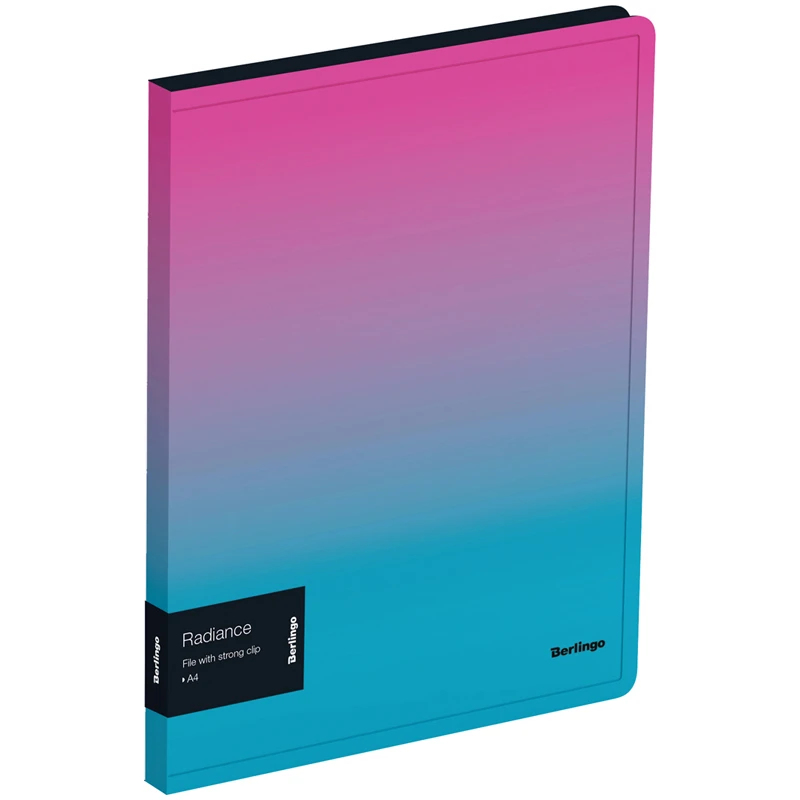 Папка c зажимом Berlingo "Radiance" А4, пластик, 17мм, 600мкм, с