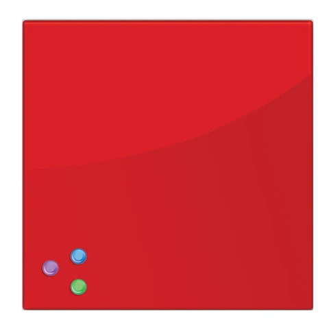 Доска магнитно-маркерная стеклянная (45х45 см), 3 магнита, КРАСНАЯ, BRAUBERG, Доска магнитно-маркерная стеклянная (45х45 см), 3 магнита, КРАСНАЯ, BRAUBERG,