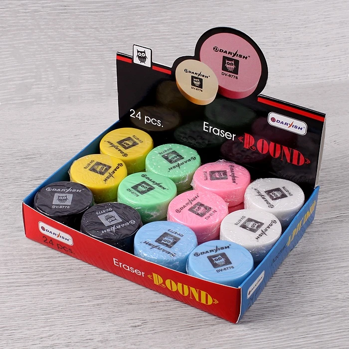 Ластик "Darvish" круглый ассорти Ластик "Darvish" круглый ассорти