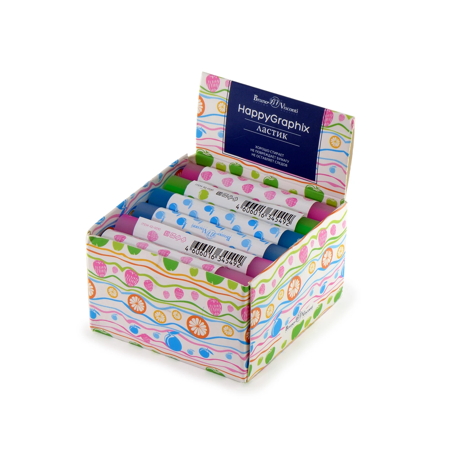 ЛАСТИК "HappyGraphix Fruit" (4 вида) ЛАСТИК "HappyGraphix Fruit" (4 вида)