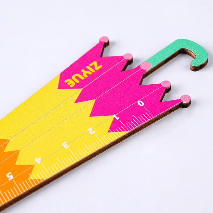 Линейка 12см деревянная "Зонтик" ассорти Линейка 12см деревянная "Зонтик" ассорти