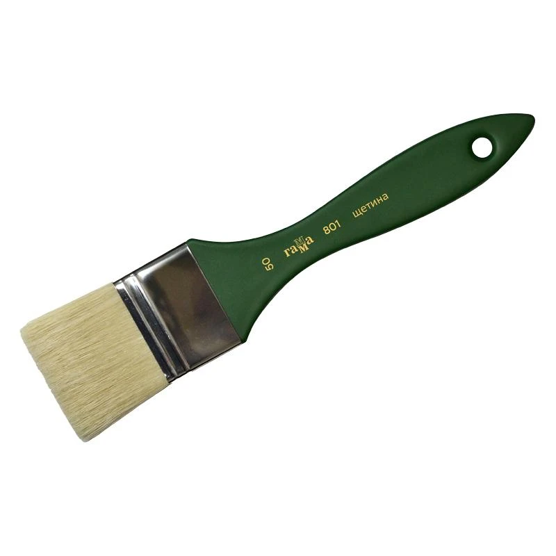 Кисть-флейц художественная, щетина, Гамма, №50 Кисть-флейц художественная, щетина, Гамма, №50