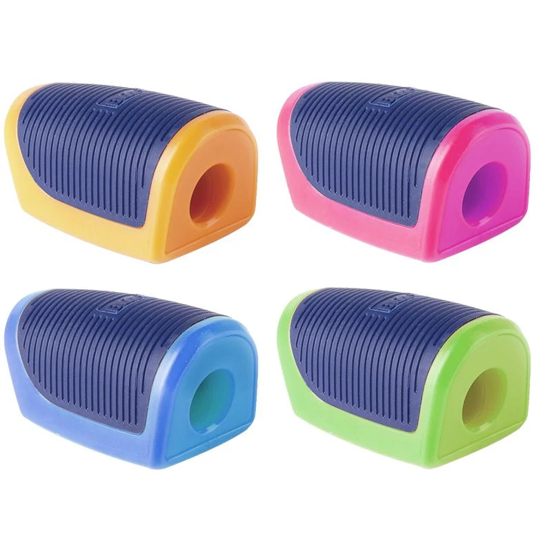 Точилка пластиковая Berlingo "Blitz", 1 отверстие, ассорти, дисплей