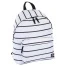 Рюкзак BRAUBERG, универсальный, сити-формат, белый в полоску, 20 литров,