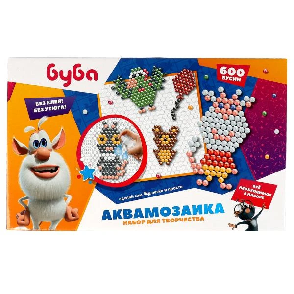 Набор для детского творчества БУБА аквамозаика 600 бусин MultiArt