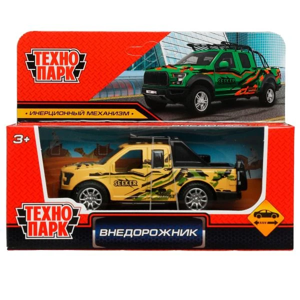 Машина металлическая ВНЕДОРОЖНИК, 11 см, инерция, в ассорт, кор. Технопарк
