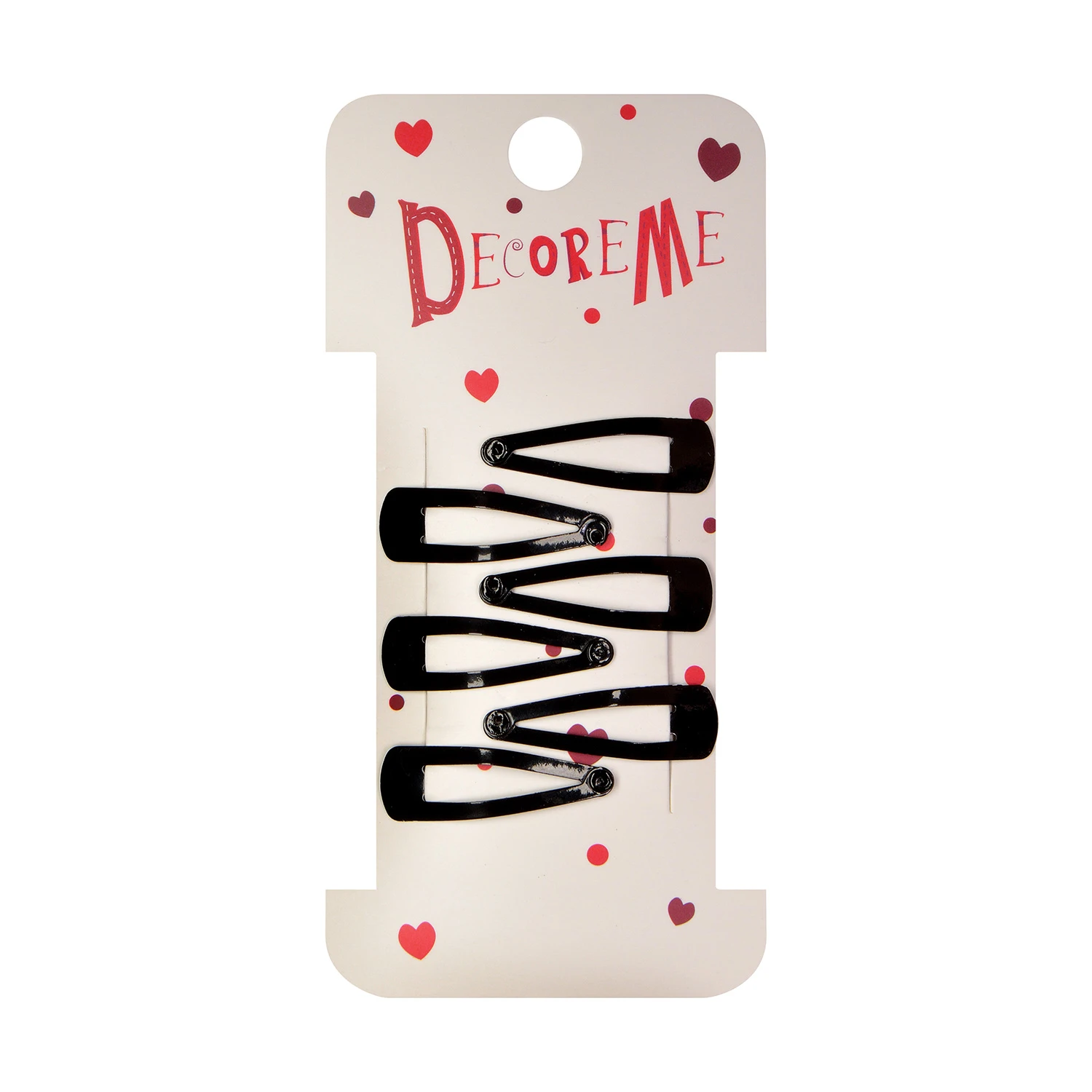 ЗАКОЛКА ДЛЯ ВОЛОС 3 СМ, 6 ШТ, ЧЕРНЫЕ