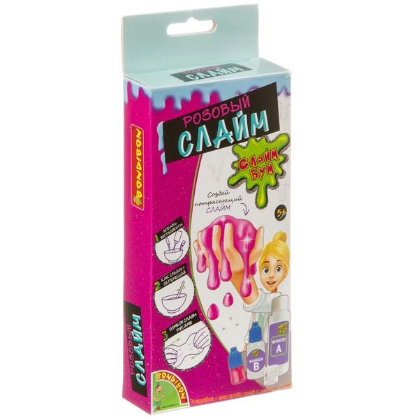 Науки с Буки Bondibon, опыты СЛАЙМ БУМ, Розовый слайм, арт.CH8165/ DC8077 Науки с Буки Bondibon, опыты СЛАЙМ БУМ, Розовый слайм, арт.CH8165/ DC8077