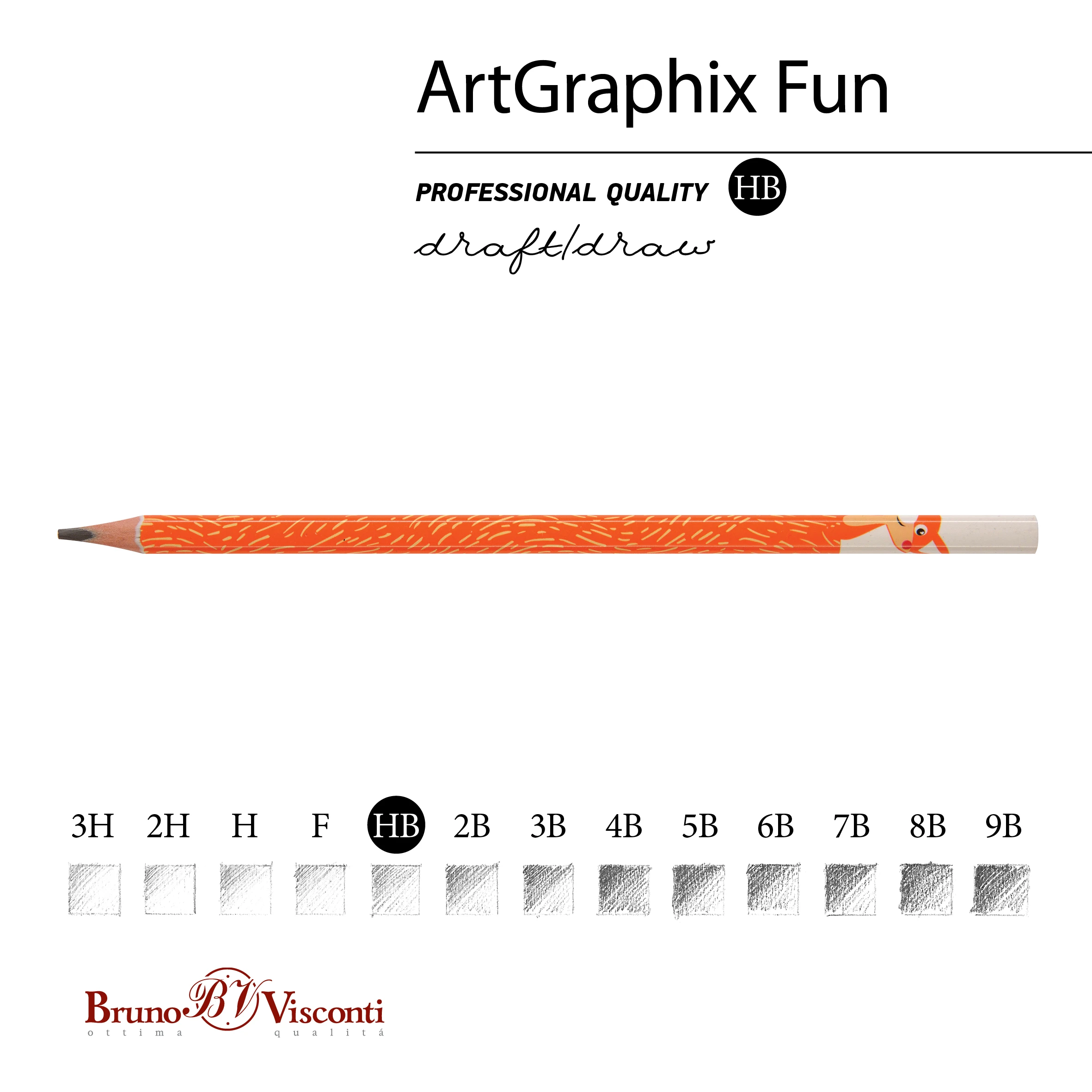 КАРАНДАШ ЧЕРНОГРАФИТОВЫЙ "ArtGraphix. Fun. Лисенок" НВ (пластиковый КАРАНДАШ ЧЕРНОГРАФИТОВЫЙ "ArtGraphix. Fun. Лисенок" НВ (пластиковый