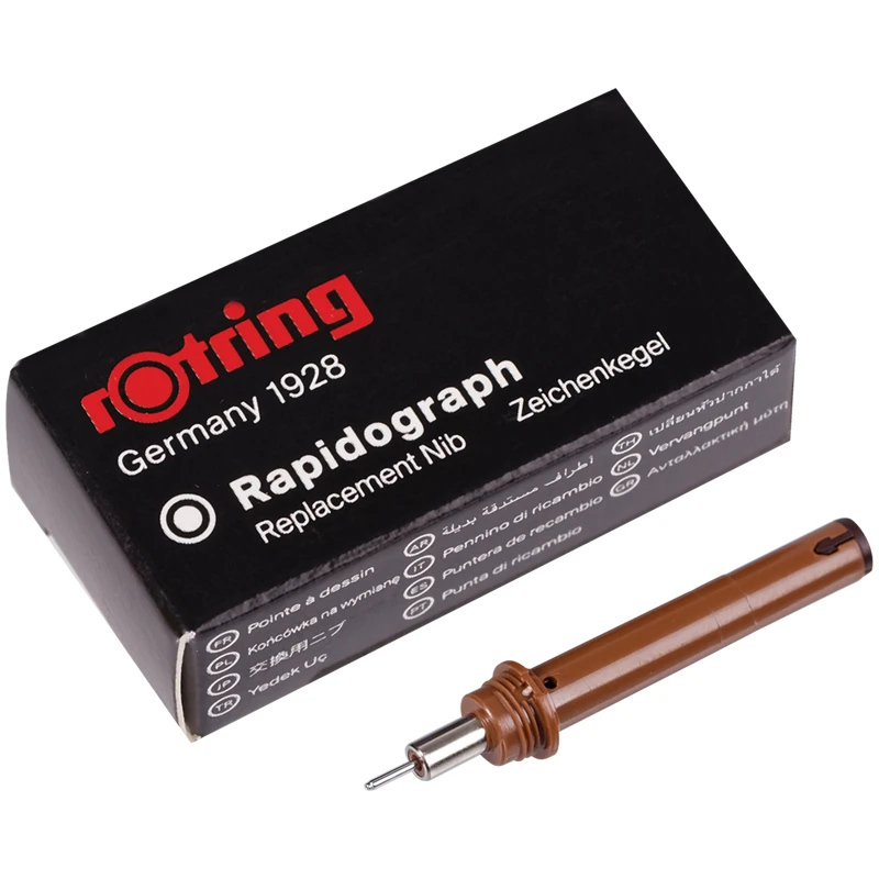 Пишущий элемент для рапидографа Rotring 0.5 мм, картон. упак. Пишущий элемент для рапидографа Rotring 0.5 мм, картон. упак.