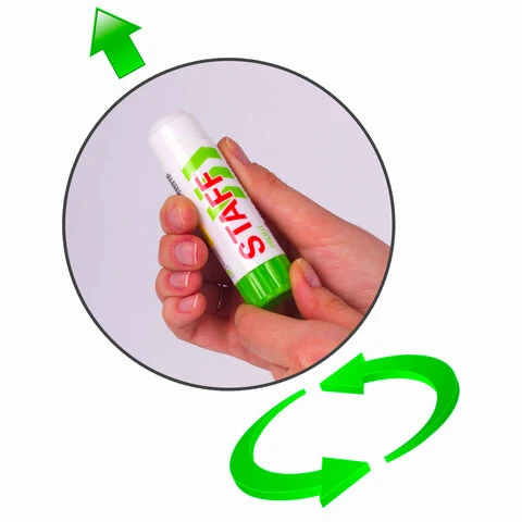 Клей-карандаш STAFF Profit, 21 г, PVP-основа, НОВАЯ ФОРМУЛА, 228662