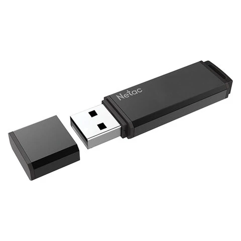 Флеш-диск 64GB NETAC U351, USB 3.0, черный, NT03U351N-064G-30BK Флеш-диск 64GB NETAC U351, USB 3.0, черный, NT03U351N-064G-30BK