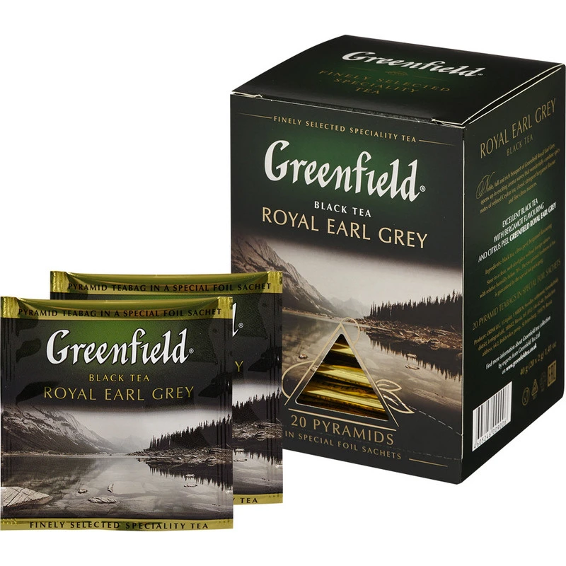 Чай Greenfield Royal Earl Grey черн фольг. пирамидки 20 пак/уп 0900-08 Чай Greenfield Royal Earl Grey черн фольг. пирамидки 20 пак/уп 0900-08