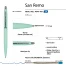РУЧКА "SAN REMO" ШАРИКОВАЯ, АВТОМАТИЧЕСКАЯ, МЯТНЫЙ МЕТАЛЛИЧЕСКИЙ