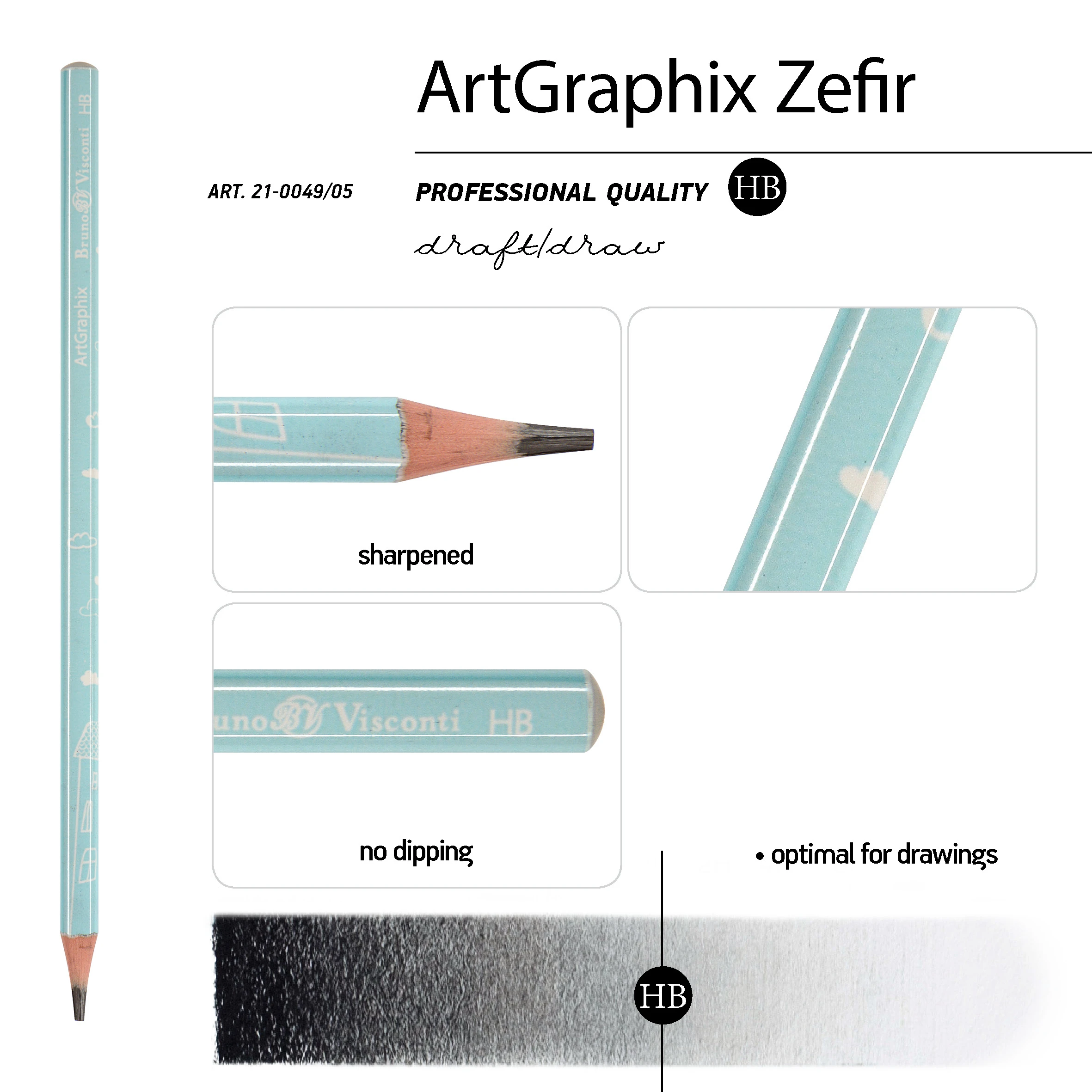 КАРАНДАШ ЧЕРНОГРАФИТОВЫЙ "ArtGraphix. Zefir. Облачка" НВ (пластиковый КАРАНДАШ ЧЕРНОГРАФИТОВЫЙ "ArtGraphix. Zefir. Облачка" НВ (пластиковый