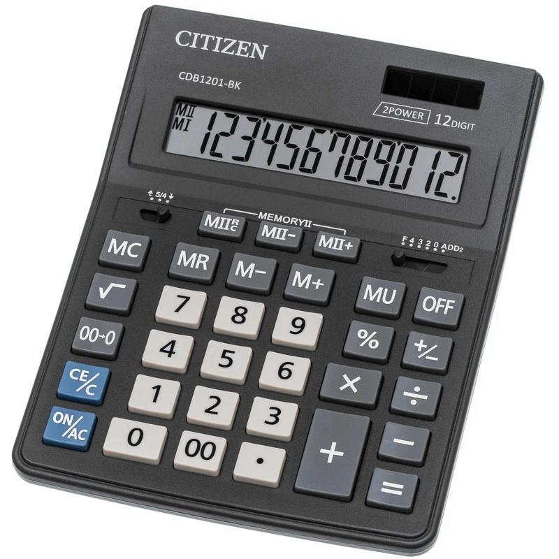 Калькулятор настольный CITIZEN Correct настольн.D-312, 12 разр, черн. штр. Калькулятор настольный CITIZEN Correct настольн.D-312, 12 разр, черн. штр.