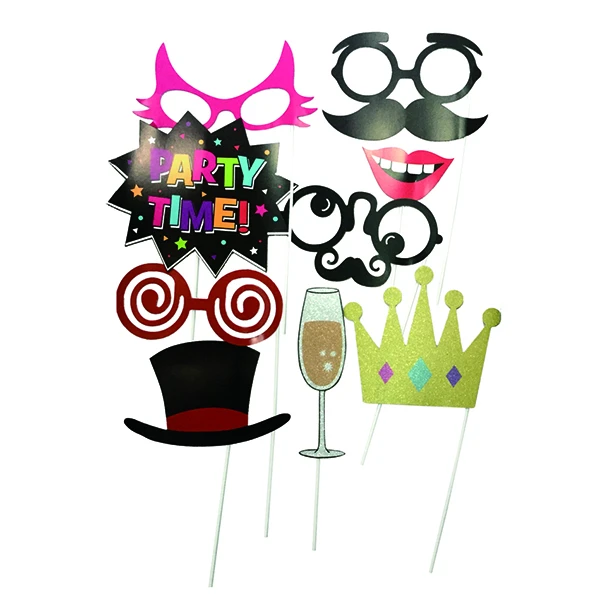 Набор для фотосессии Пати Тайм 9 шт Набор для фотосессии Пати Тайм 9 шт