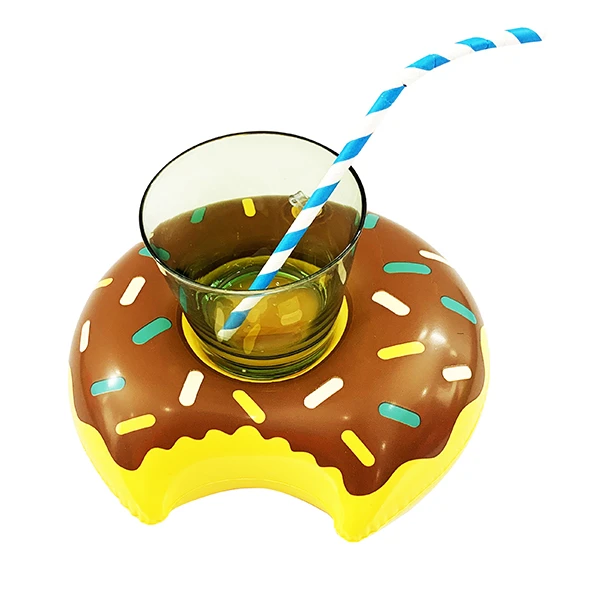 Подставка надувная Пончик шоколадный 20 см