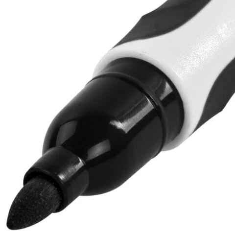 Маркер стираемый для белой доски ЧЕРНЫЙ, BRAUBERG "SOFT LITE", 3 мм,
