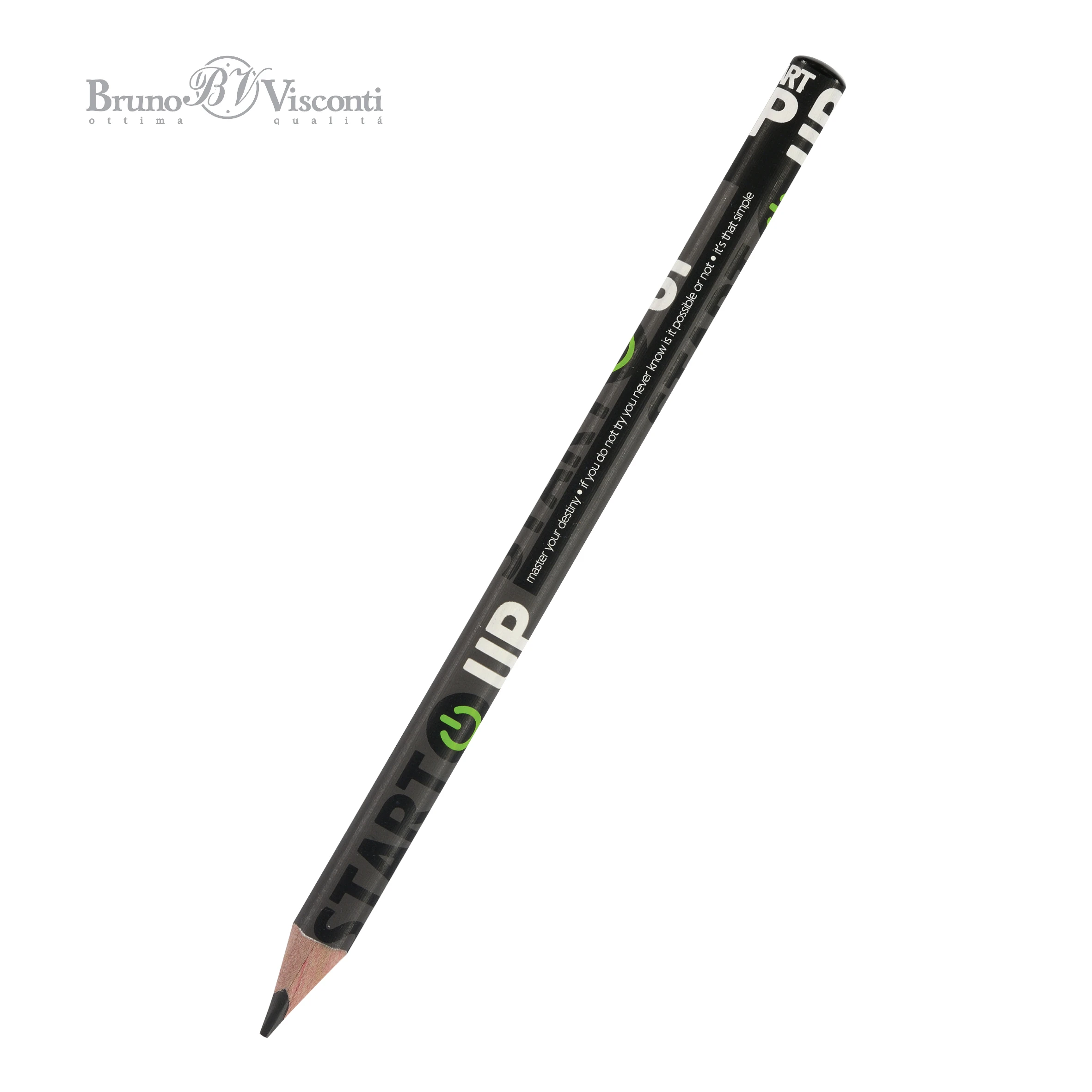 КАРАНДАШ ЧЕРНОГРАФИТОВЫЙ "HappyGraphix Jumbo. Start Up" 4В, 3.5 MM