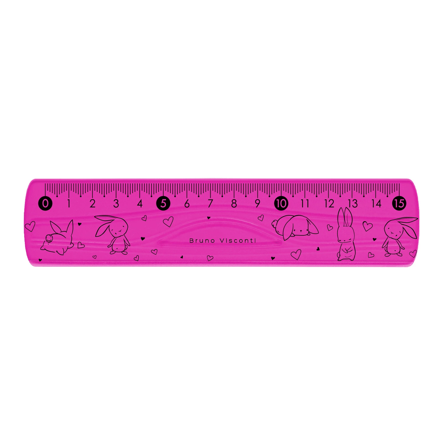 ЛИНЕЙКА НЕЛОМАЮЩАЯСЯ, ГИБКАЯ "HappyGraphix", 15 СМ, 2 ЦВЕТА