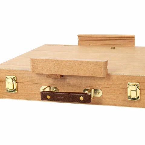 Этюдник-мольберт из бука настольный с ящиком, 38х28х55 см, высота холста до 45 Этюдник-мольберт из бука настольный с ящиком, 38х28х55 см, высота холста до 45