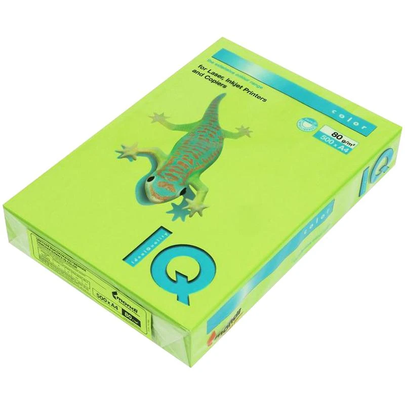 Бумага "IQ Color intensive" А4, 80г/м2, 500л. (зелёная липа): LG46