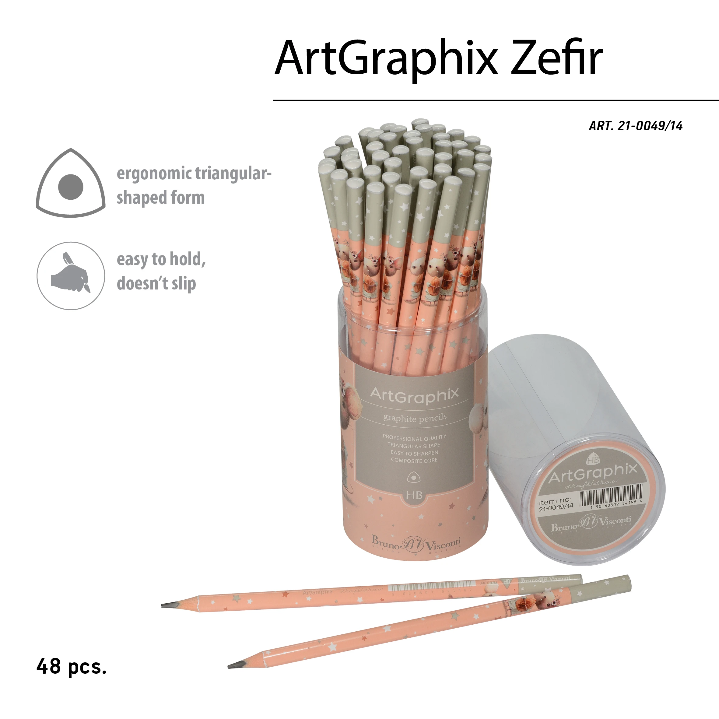 КАРАНДАШ ЧЕРНОГРАФИТОВЫЙ "ArtGraphix. Zefir. Forest Dream. Мышка с КАРАНДАШ ЧЕРНОГРАФИТОВЫЙ "ArtGraphix. Zefir. Forest Dream. Мышка с