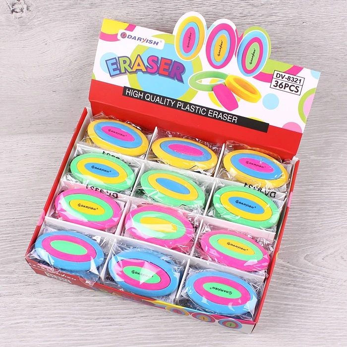 Ластик "Darvish" овальный ассорти