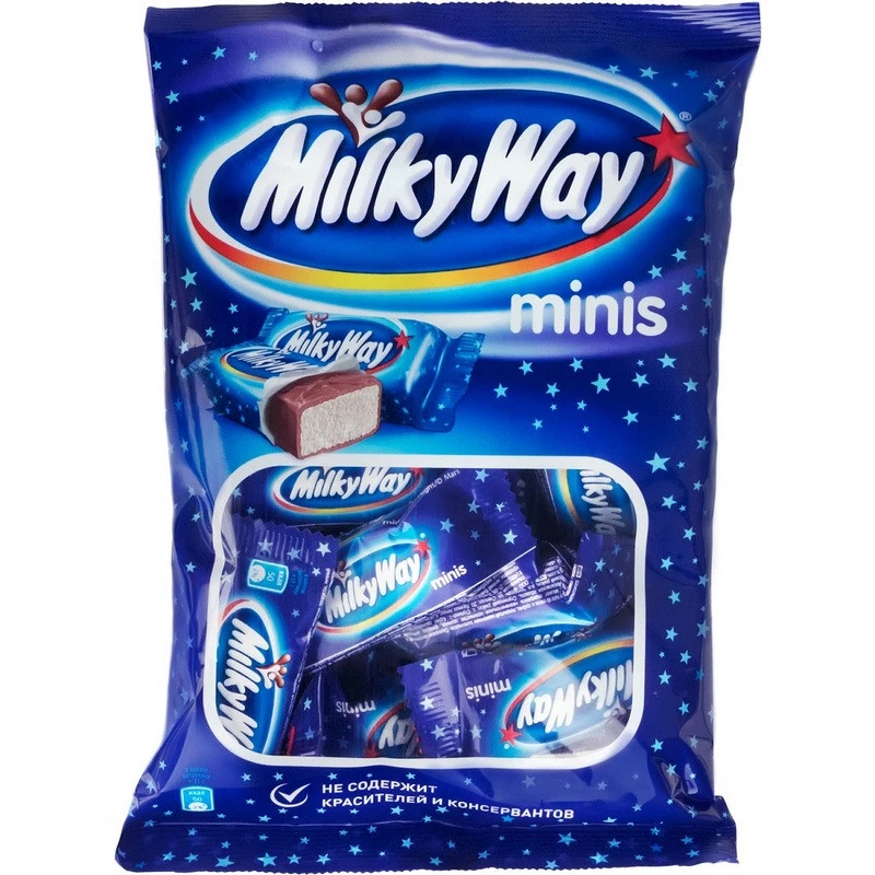 Шоколадный батончик Milky Way мини 176г Шоколадный батончик Milky Way мини 176г
