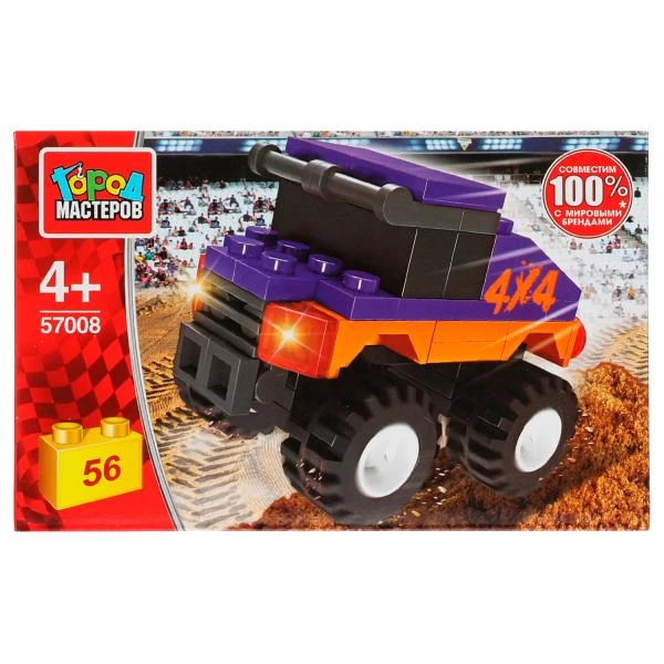 Конструктор ДЖИП, 56 дет. Город мастеров