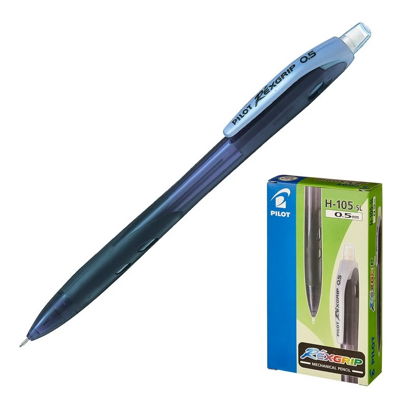 Карандаш механический PILOT H-105 REX GRIP 0,5мм черный Япония штр. 