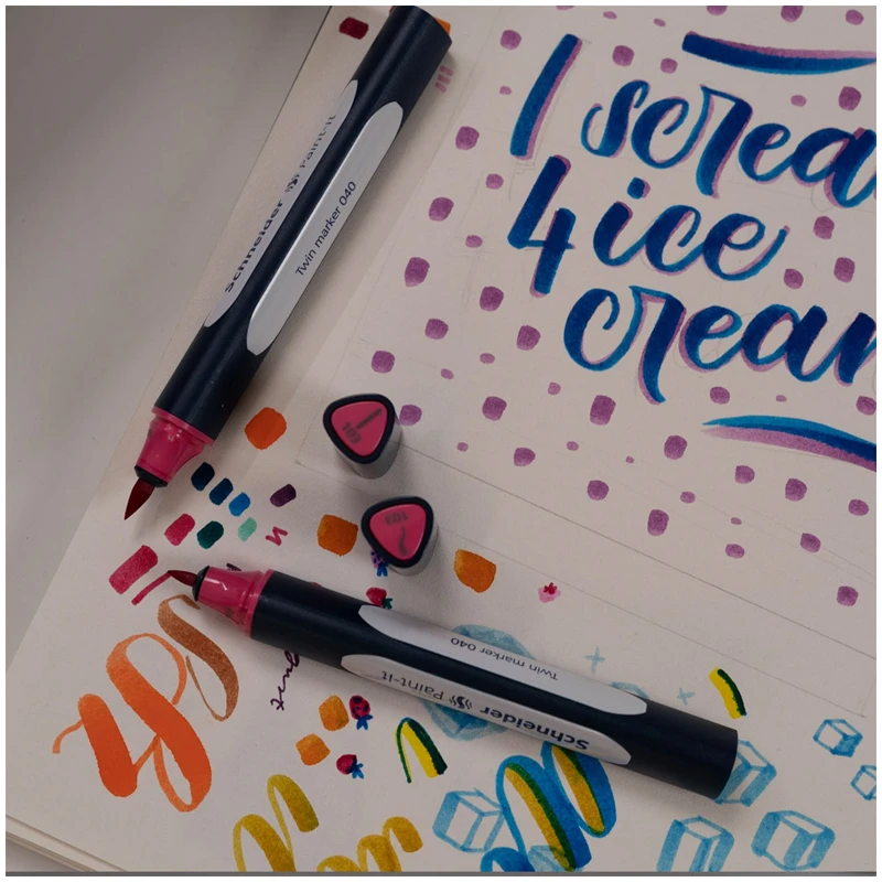 Набор двухсторонних маркеров-кистей Schneider "Twinmarker Paint-It" 52 Набор двухсторонних маркеров-кистей Schneider "Twinmarker Paint-It" 52