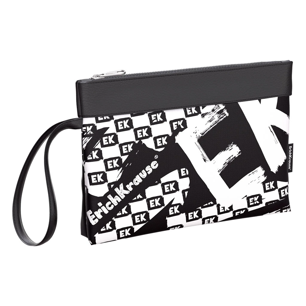 Косметичка ErichKrause® StreetLine 230х160мм Black Logo