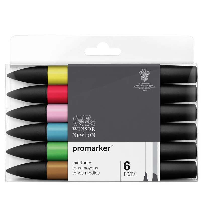 Набор художественных маркеров двухсторонних Winsor&Newton "Pro",