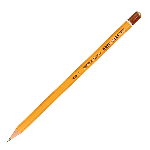Карандаш чернографит. KOH-I-NOOR 1500 В заточенный шестигранный: 1500-B штр.: Карандаш чернографит. KOH-I-NOOR 1500 В заточенный шестигранный: 1500-B штр.: