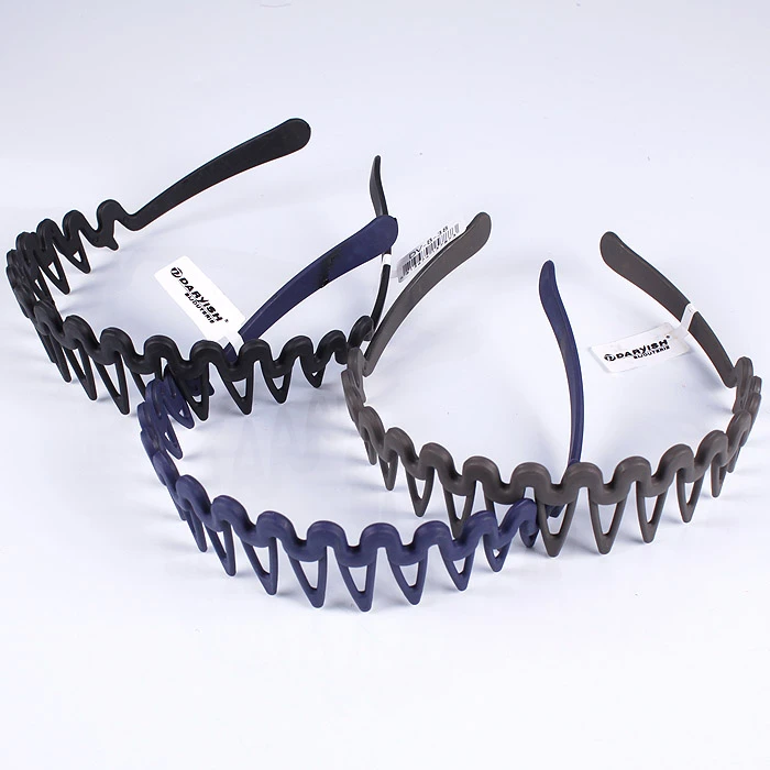 Ободок пластиковый для волос с гребнем, цвет ассорти Ободок пластиковый для волос с гребнем, цвет ассорти