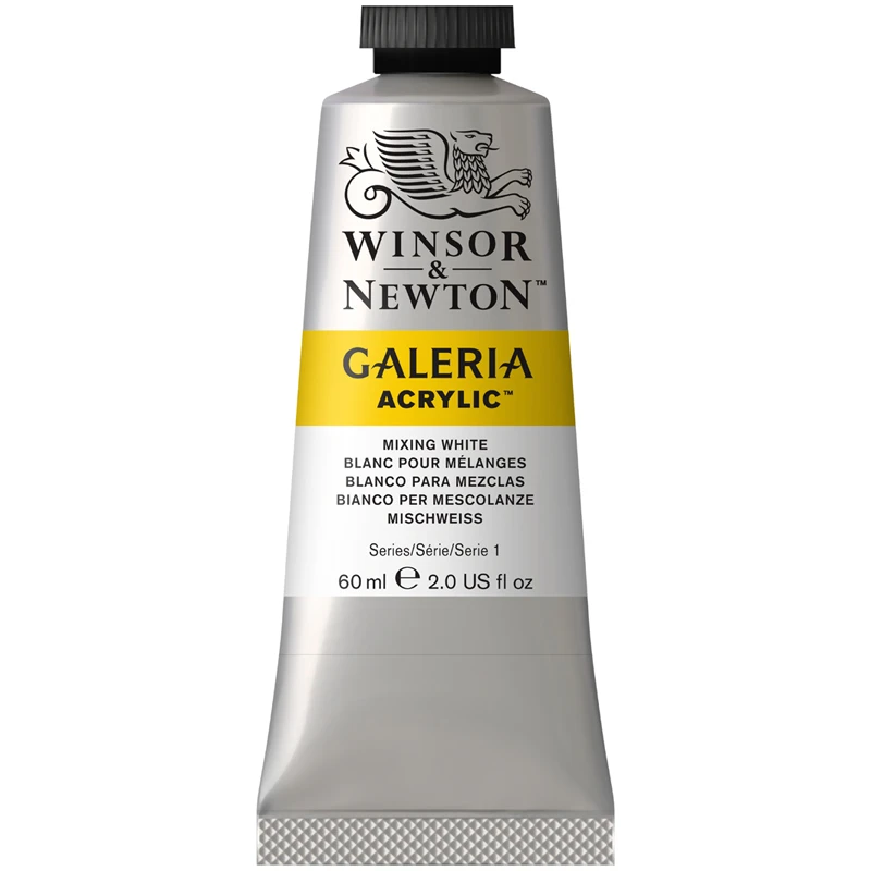 Краски акриловые Winsor&Newton "Galeria", 60 мл, туба, белый Краски акриловые Winsor&Newton "Galeria", 60 мл, туба, белый