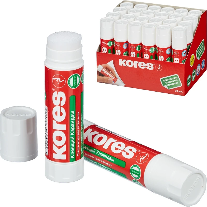 Клей-карандаш 20г KORES '12203 штр. 9023800122032 Клей-карандаш 20г KORES '12203 штр. 9023800122032