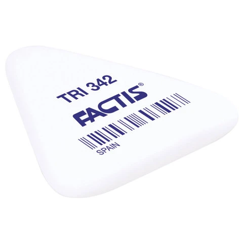 Резинка стирательная FACTIS TRI 342 (Испания), треугольная, 49х45х6 мм, мягкая,