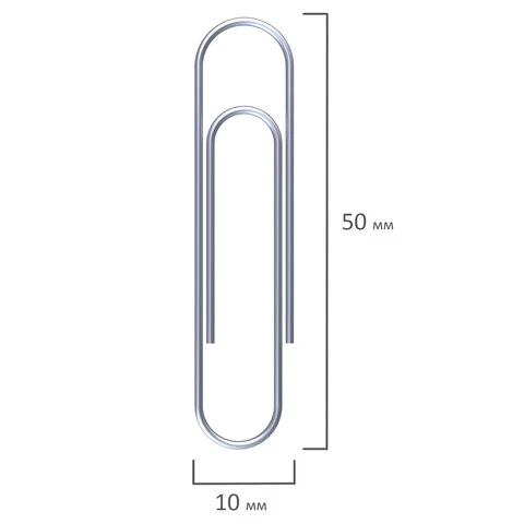 Скрепки большие 50 мм, STAFF, оцинкованные, 50 шт., в картонной коробке, 270452 Скрепки большие 50 мм, STAFF, оцинкованные, 50 шт., в картонной коробке, 270452