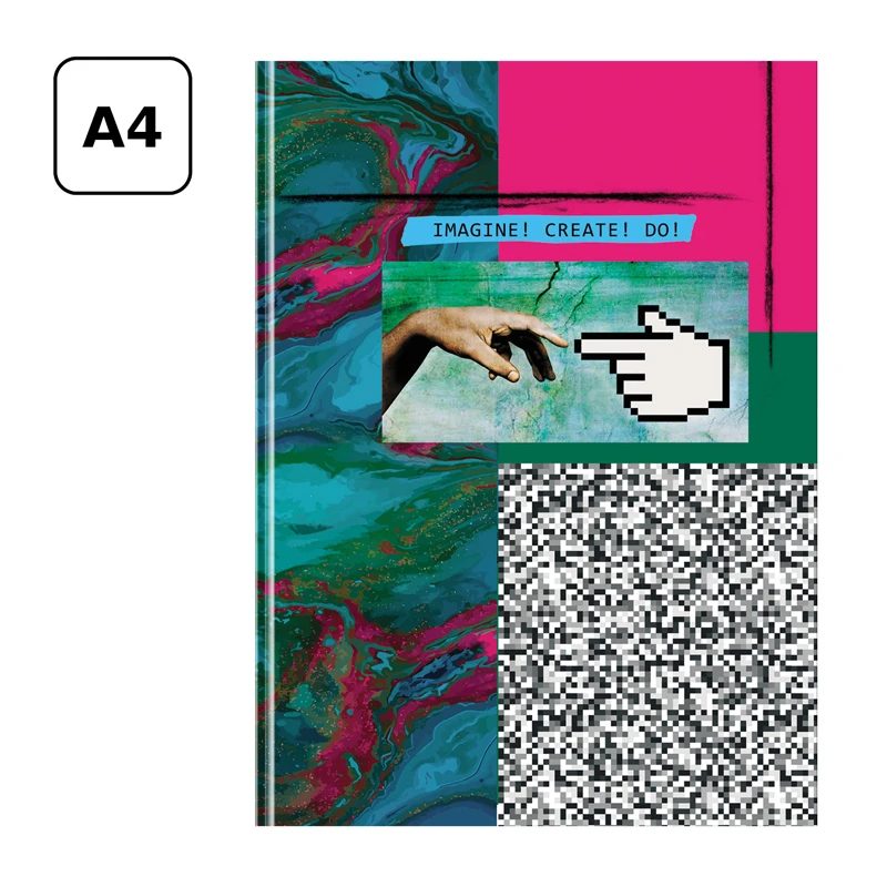 Бизнес-блокнот А4, 80л., BG "Imagine Create Do", матовая ламинация Бизнес-блокнот А4, 80л., BG "Imagine Create Do", матовая ламинация