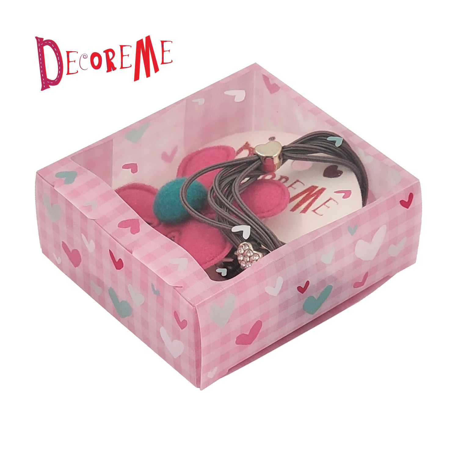 НАБОР АКСЕССУАРОВ ДЛЯ ВОЛОС "РОЗОВАЯ РОМАШКА" (РЕЗИНКИ И ЗАКОЛКА) НАБОР АКСЕССУАРОВ ДЛЯ ВОЛОС "РОЗОВАЯ РОМАШКА" (РЕЗИНКИ И ЗАКОЛКА)