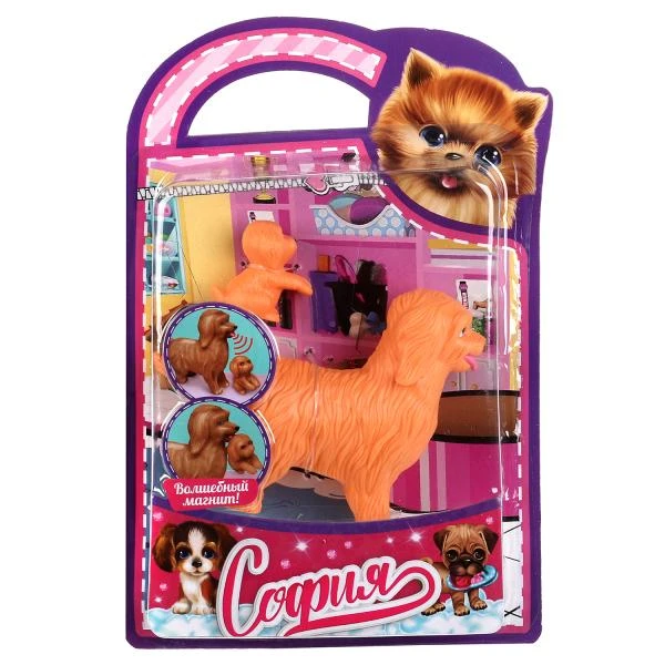 Аксессуары для кукол 29 см магнитные собака и щенок с акс для Софии, блистер