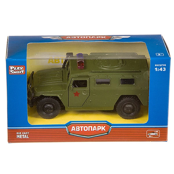 Металлич. инерц. маш Автопарк Play Smart, М1:43,BOX 14,5x6,7x7,7 см