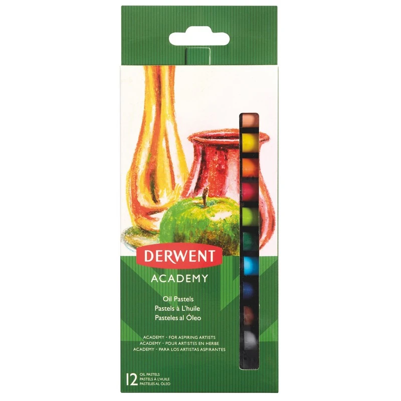 Пастель масляная Derwent Academy 12 цв., 2301952