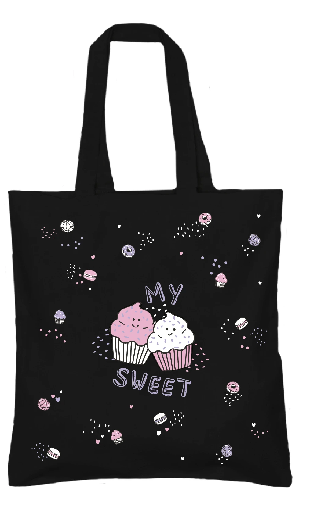 СУМКА-ШОППЕР BLACK "MY SWEET" 34х36 см. СУМКА-ШОППЕР BLACK "MY SWEET" 34х36 см.